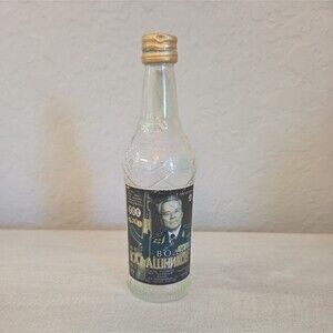 Vintage USSR Soviet Russian Mini Empty Vodka Bottle AK47 Mikhail Kalashnikov